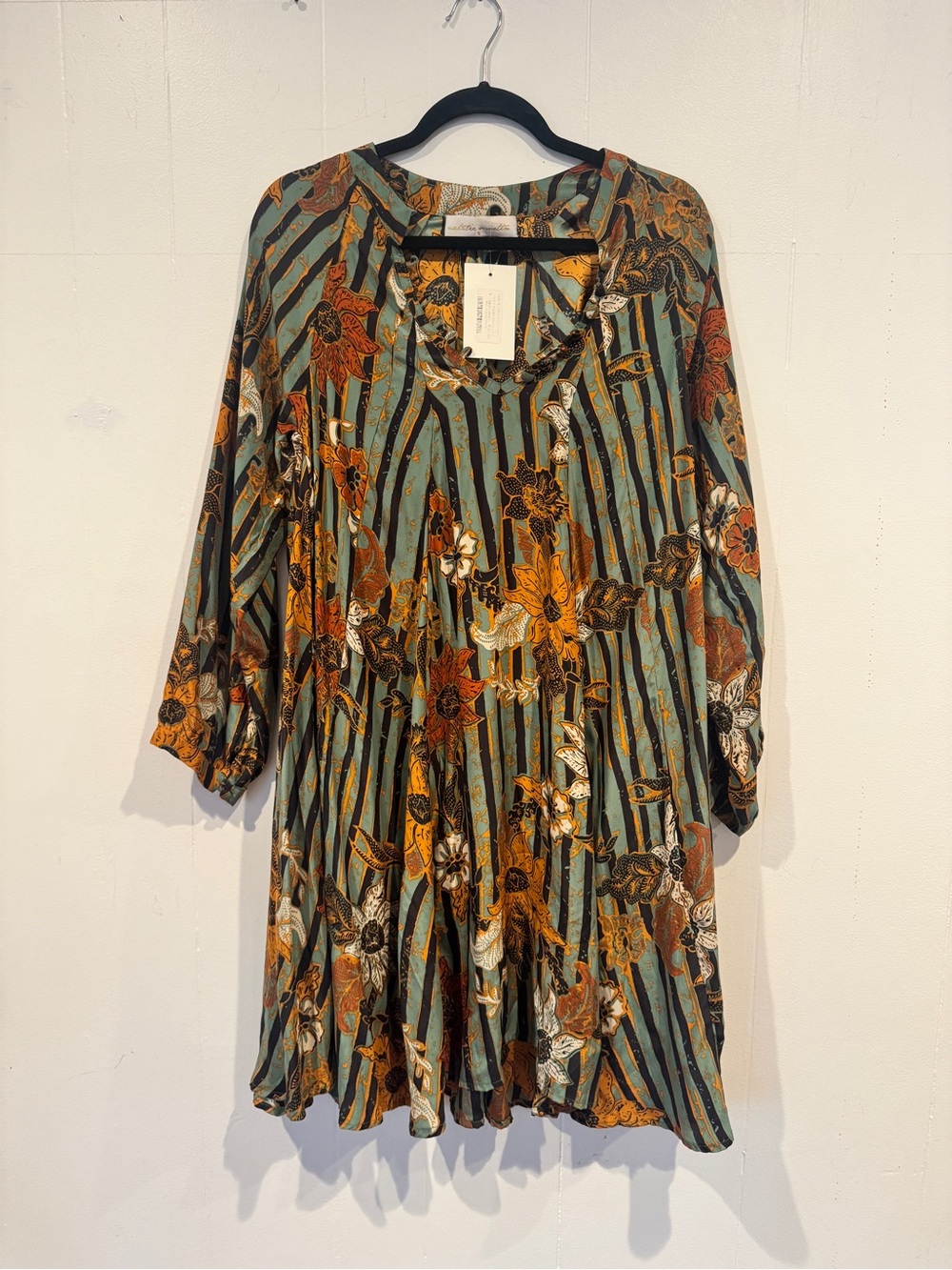 NWT Natalie Martin silk long sleeve Women's Dress